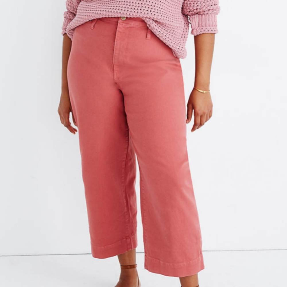Madewell, Curvy Slim Wide Leg pants